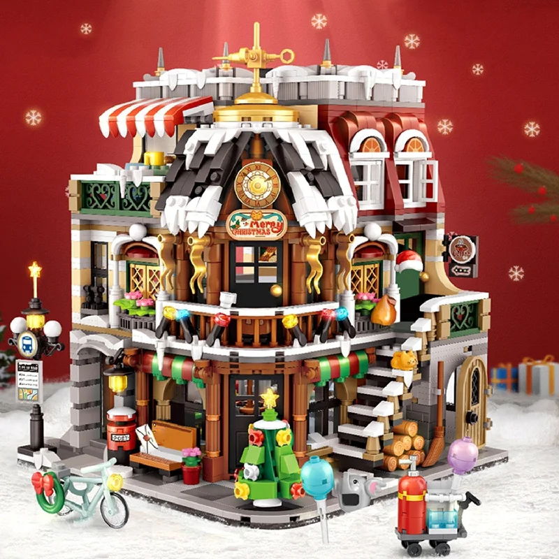 Christmas Cafe Nano Building Block Set | NEW