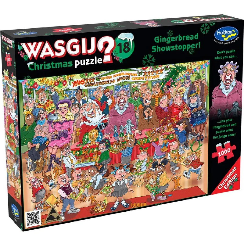 1000pc Wasgij Christmas Puzzle #18: Gingerbread Showstopper!