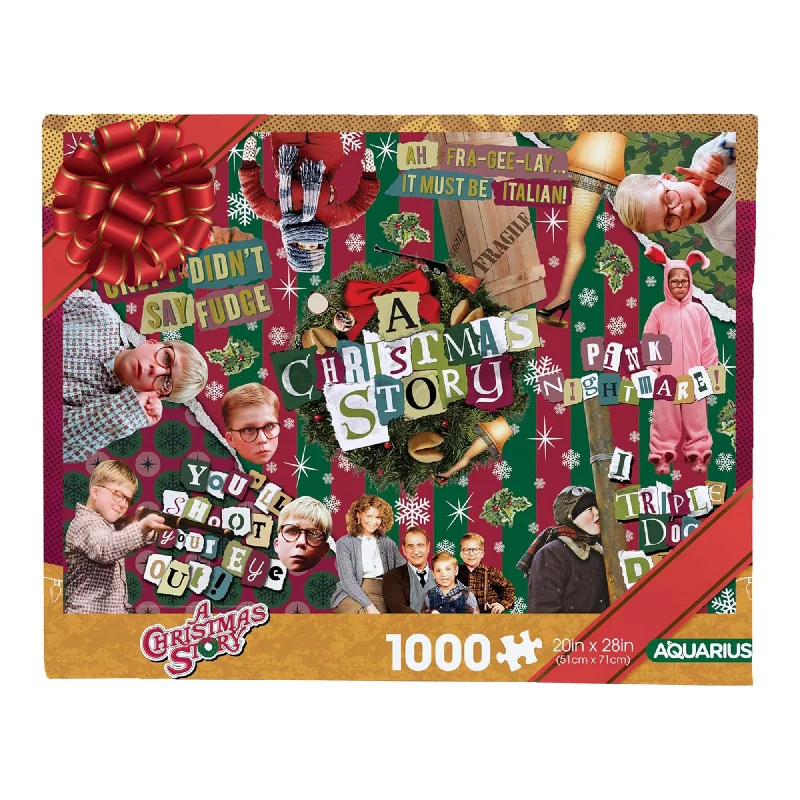 A Christmas Story Wrapping Paper 1000 Piece Jigsaw Puzzle