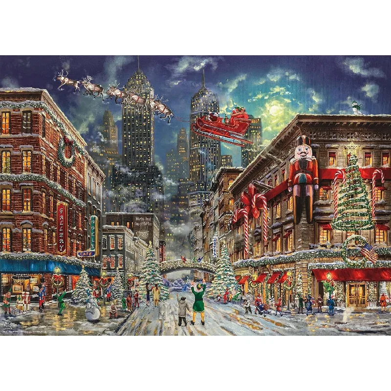 Ceaco - Thomas Kinkade Christmas - Elf - 1000 Piece Jigsaw Puzzle, 8" L x 8