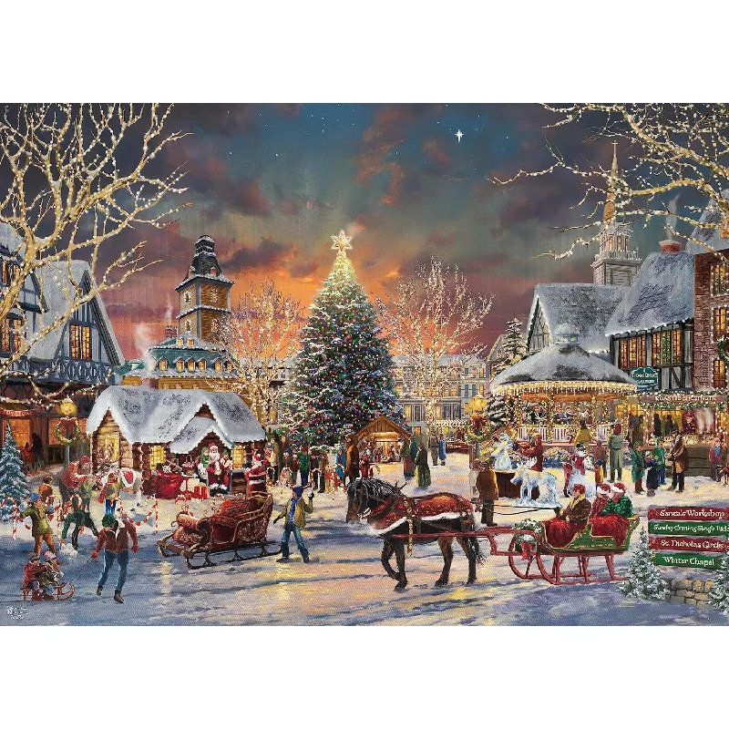 Ceaco - Thomas Kinkade - Holiday - Christmas Festival - 1000 Piece Jigsaw P