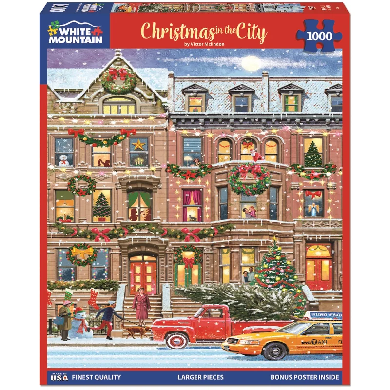 Christmas in the City 1000 Piee Puzzle White Mountain