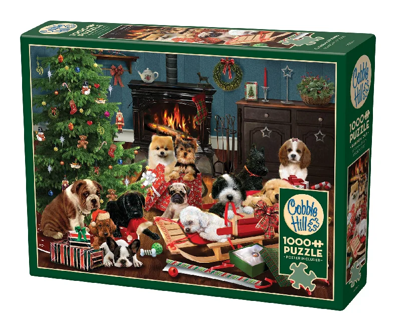 Christmas Puppies 1000 Piece Puzzle - Online Exclusive