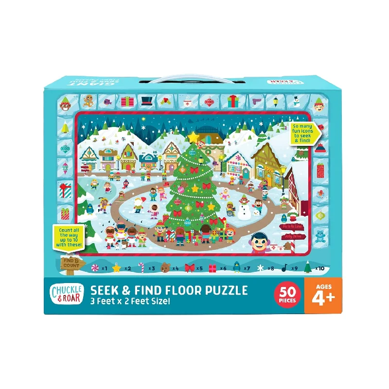 Christmas Village Puzzle Engaging And Educational Puzzles For Kids Larger P