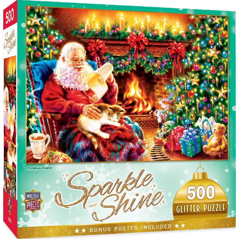 Holiday - Christmas Dreams - 500 Piece Glitter Puzzle