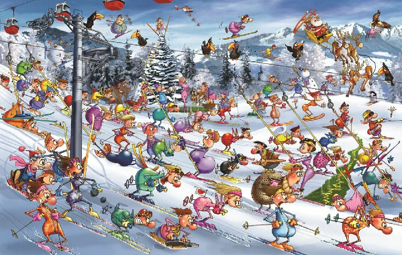 Piatnik: Christmas Skiing: 1000 Piece Puzzle