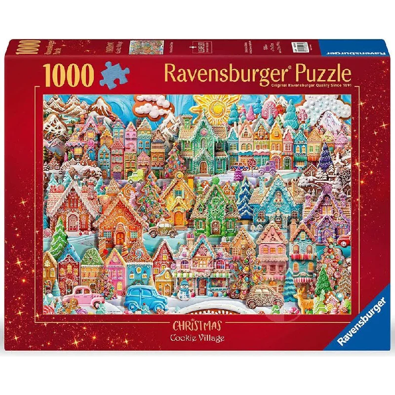 Ravensburger 1000 Piece Puzzle Christmas Cookie Village