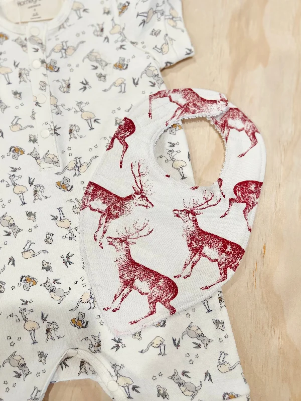 Cream with red deers