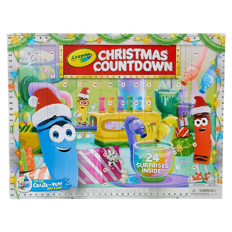 Crayola Christmas Countdown Advent Calendar, Multi-Colour