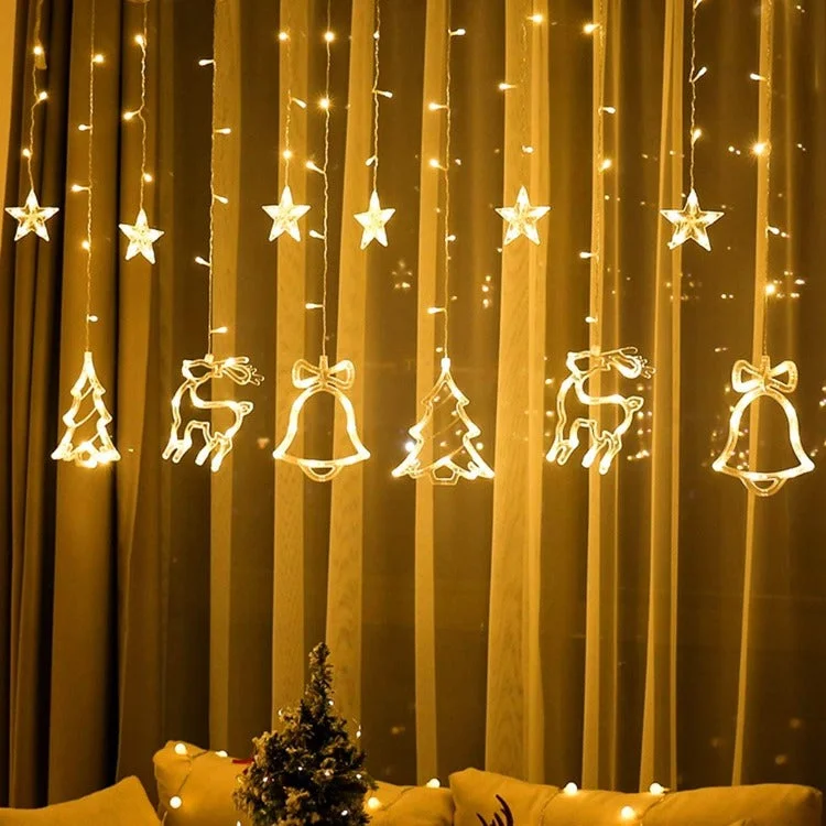 3.5m Curtain String Lights | Christmas Plug-In