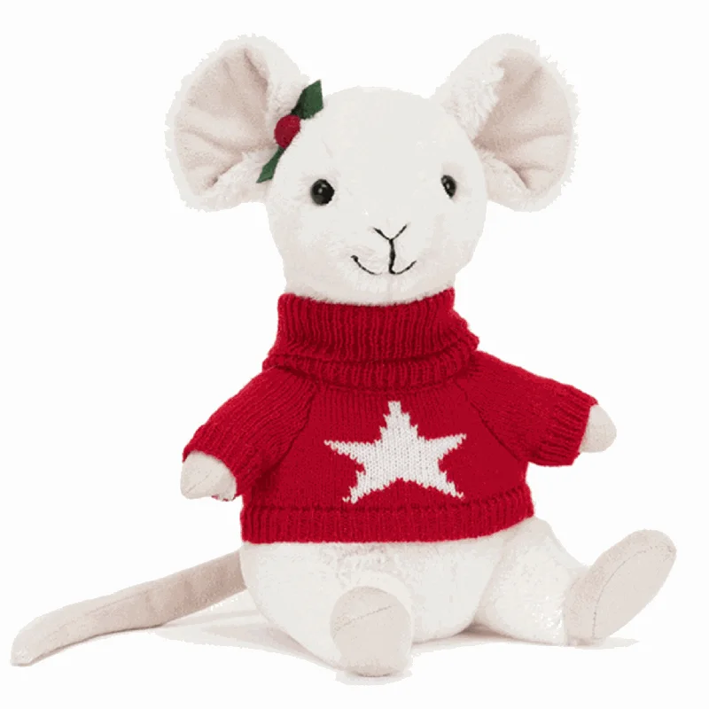 Jellycat Merry Mouse Christmas Sweater 18 cm