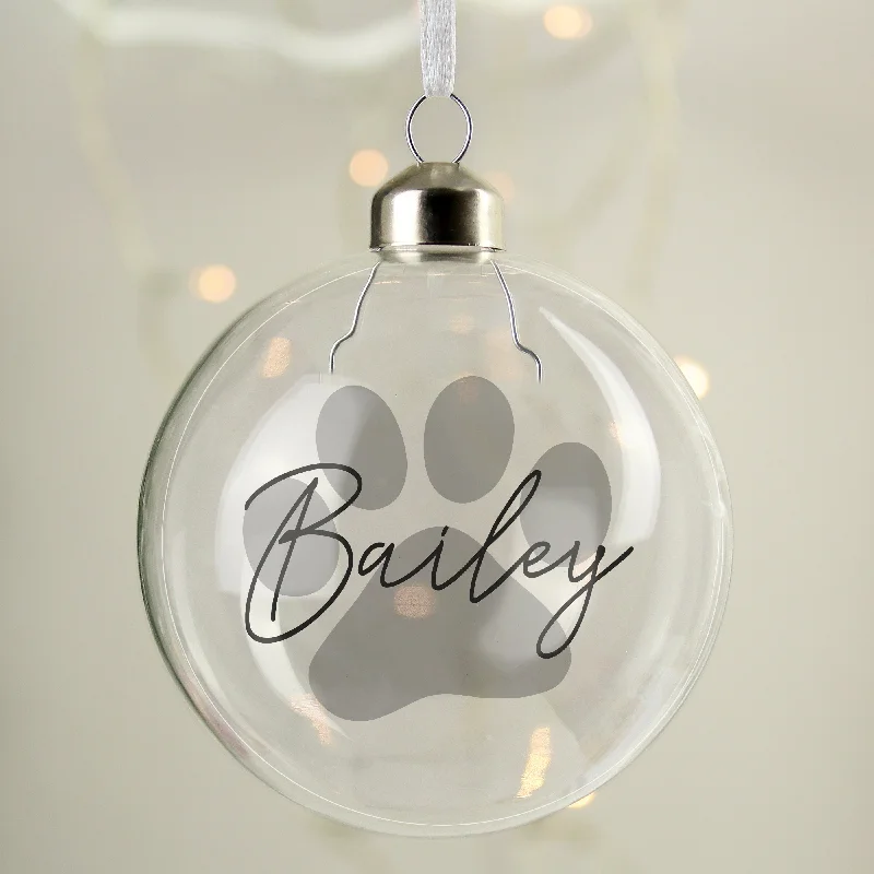 Pet's Glass Christmas Bauble