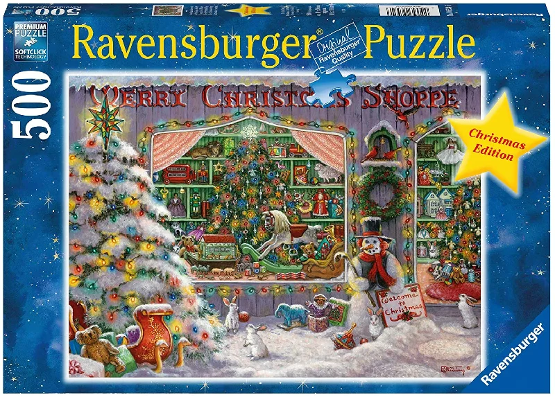 Puzzle - Ravensburger  - The Christmas Shop (500 Pieces)