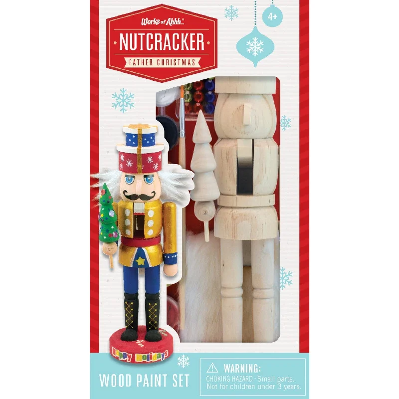 Nutcracker Father Christmas Wood Paint Set