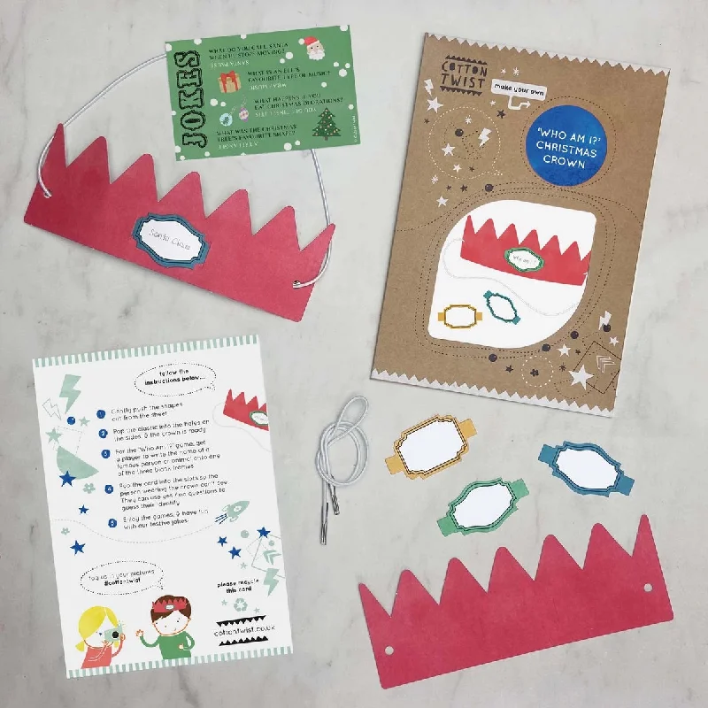 'Who am I?' Christmas Cracker Crown Kit