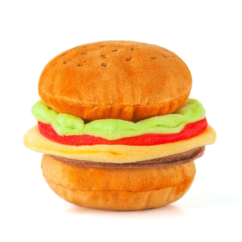 American Classic Burger Nosework Plush Toy