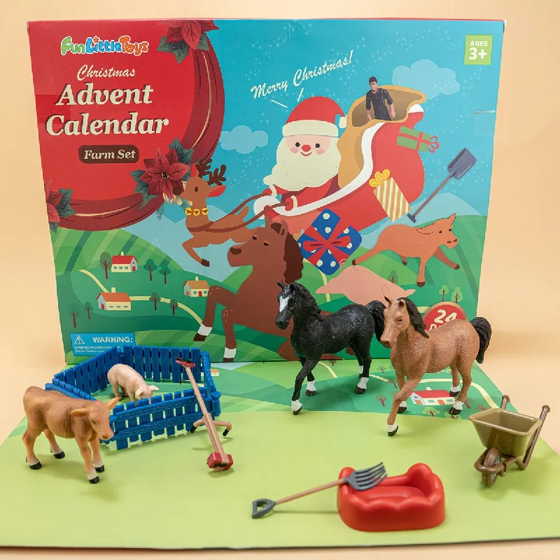 Christmas Advent Calendar for Kids - Farm Set