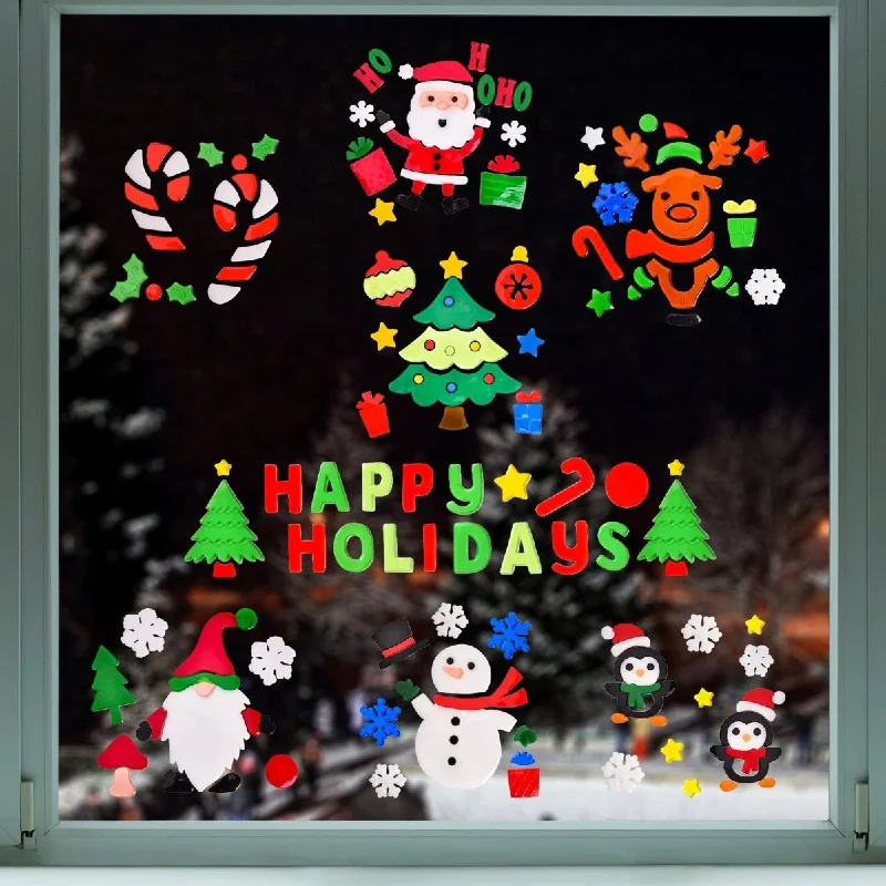 Christmas Window Clings Sticker Decorations