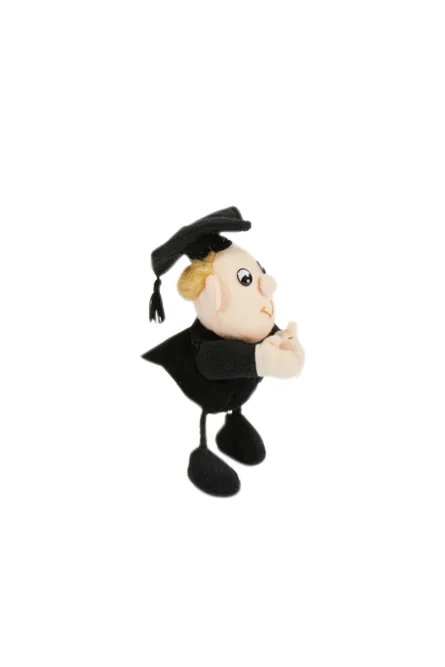 Plush Male Graduate Long Leg Magnet