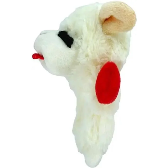 Multipet Mini Lamb Chop Crinkle Plush Dog Toy 6"