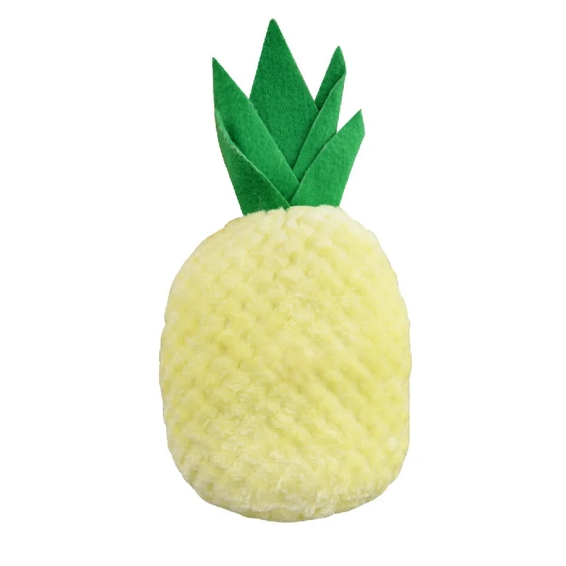 Pet Lou Plush Food Dog Toy - Pineapple - 8"