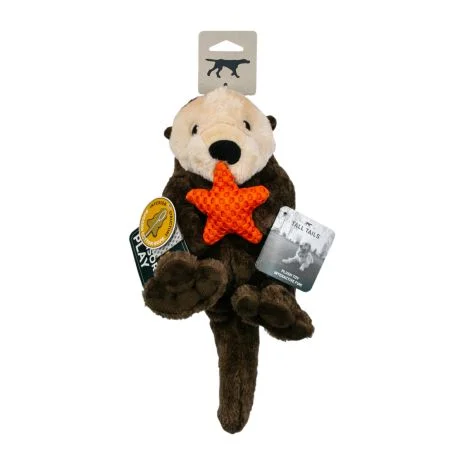 Plush Otter with Squeaker & Interior Rope Body Toy – 11”