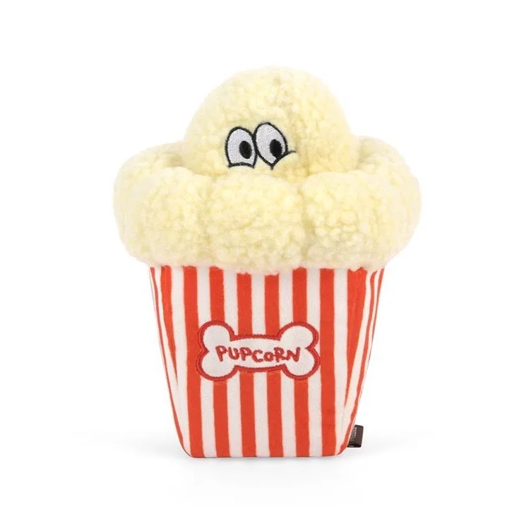 Poppin' Popcorn Squeaky Nosework Plush Toy