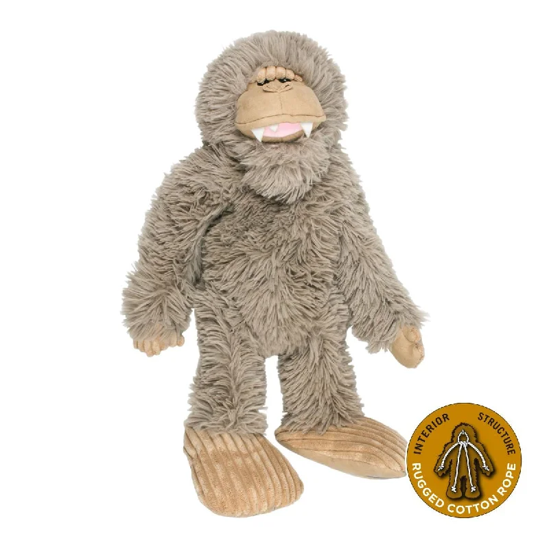 Squeaky Plush Dog Toy: Stuffless Big Foot