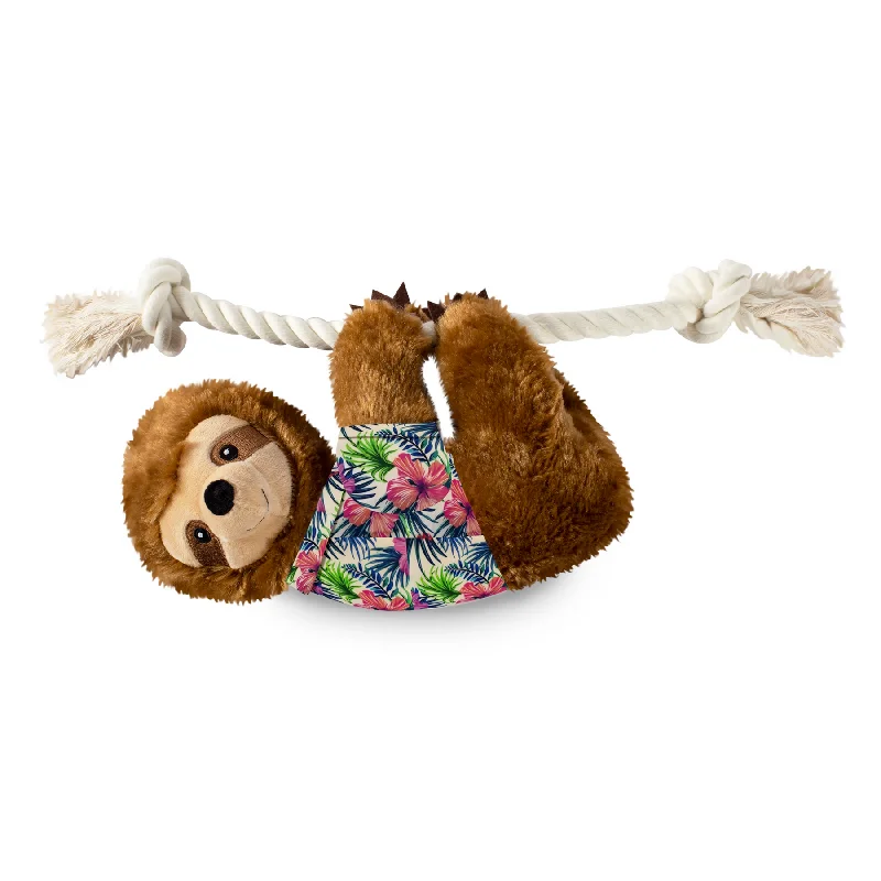 Summer Sloth Squeaky XL Plush Toy