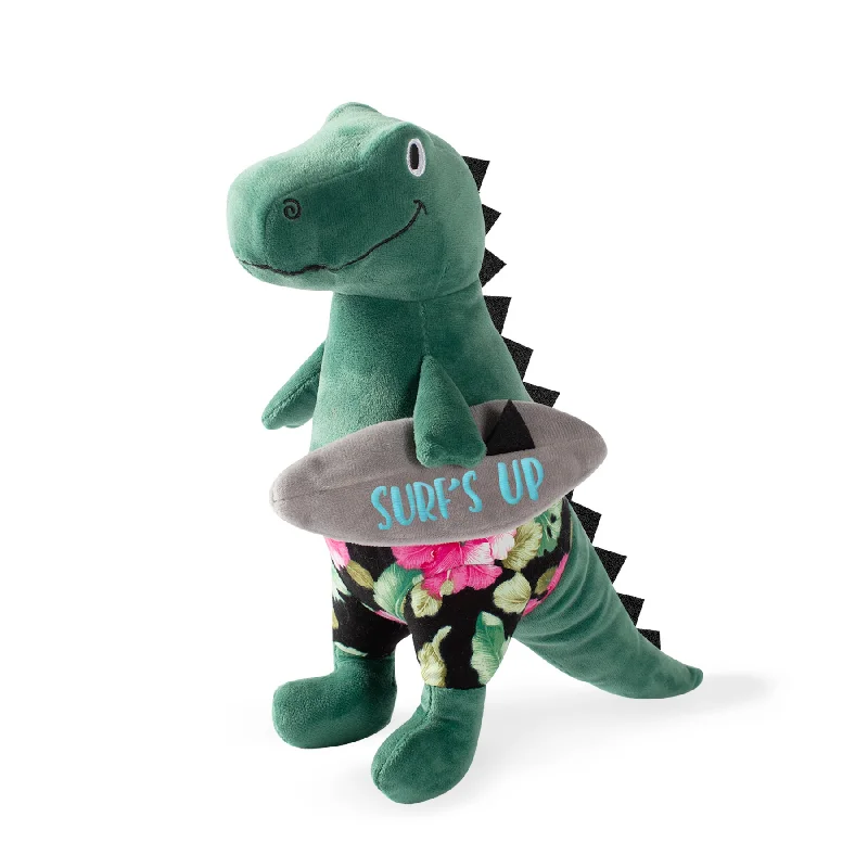 Surfer Bro Rex Squeaky Plush Toy