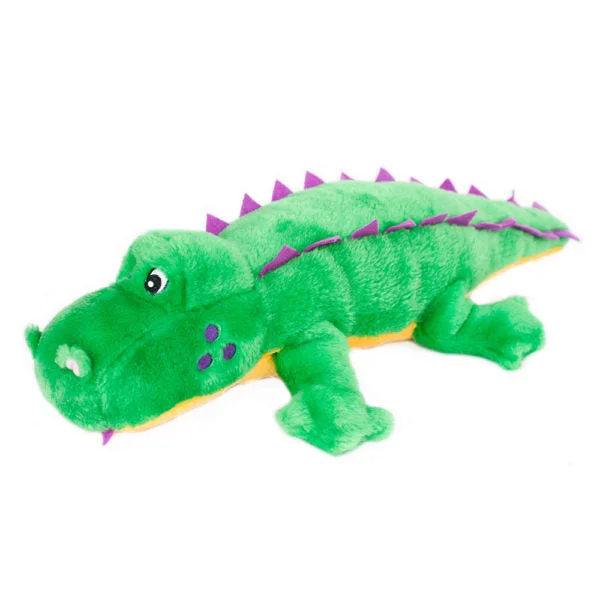 ZippyPaws Grunterz Plush Dog Toy, Alvin the Alligator