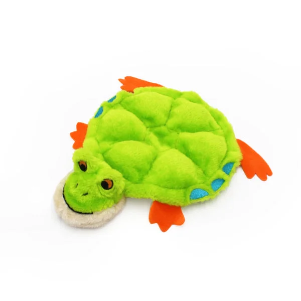 ZippyPaws Squeakie Crawler Multi Squeaker Plush Dog Toy, Toby the Tree Frog