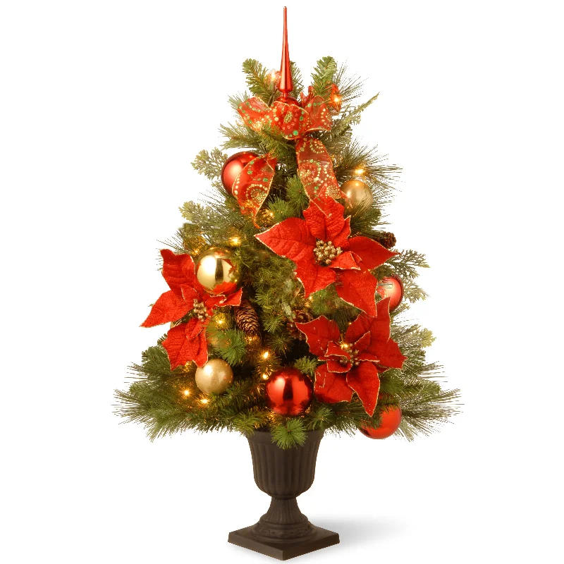 36 in. Pre-Lit Decorative Collection Tree with Clear Lights