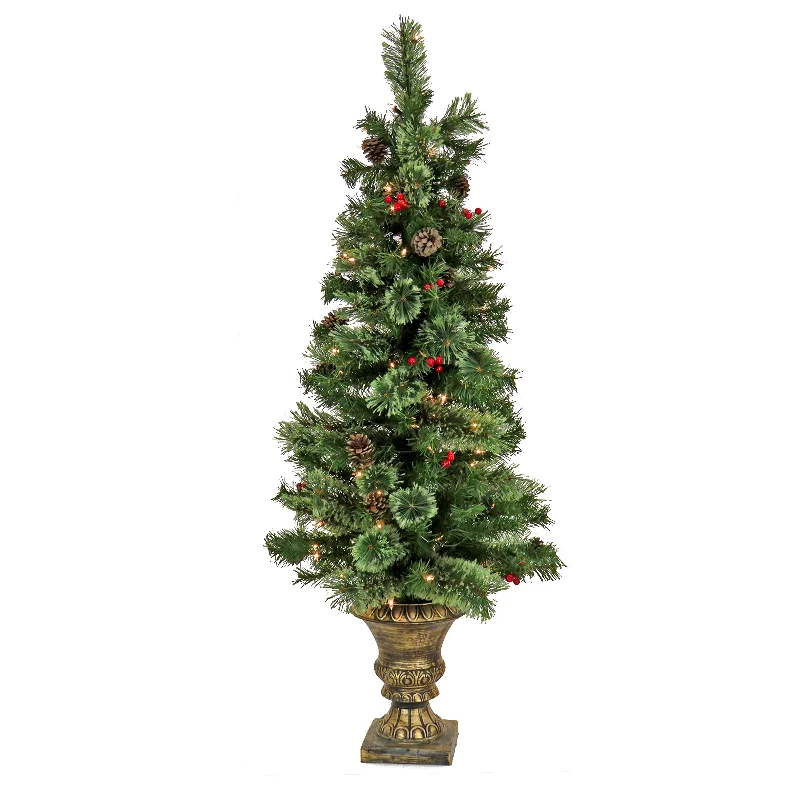 4.5 ft. Pre-Lit Cashmere Tree with Clear Lights