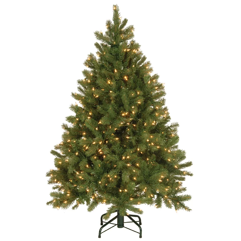 4.5 ft. Pre-Lit Downswept Douglas Fir Tree with Clear Lights