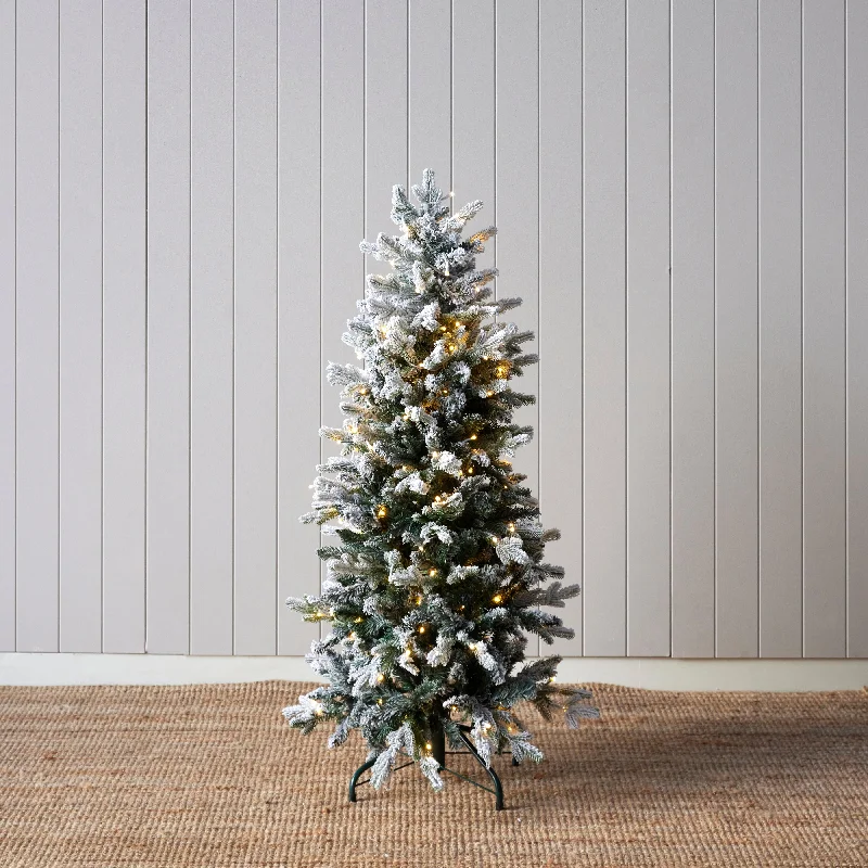 4 Ft European Fir Snow Tree - 170 Led