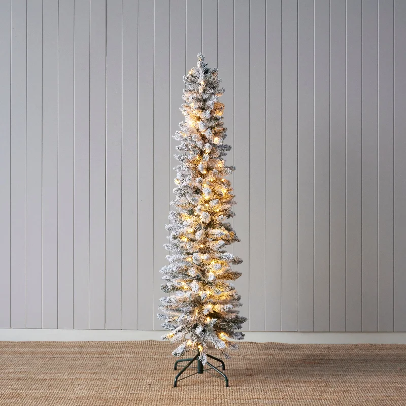 5.5 Ft Scandinavian Fir Snow Tree - 100 Led