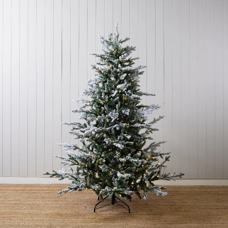 6 Ft Balsam Fir Snow Tree - 340 Led