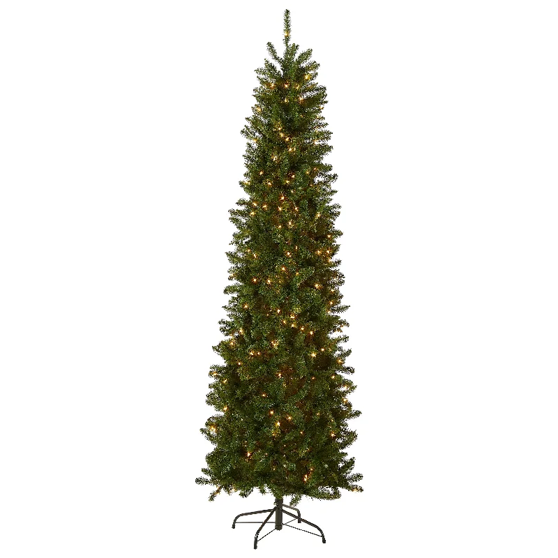 6 ft. Pre-Lit Kingswood Fir Pencil Tree with Clear Lights