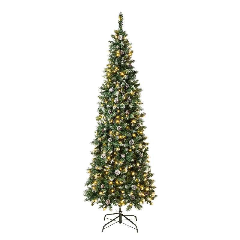 7.5 ft. Pre-Lit Oakley Hills Slim Tree with LED Lights