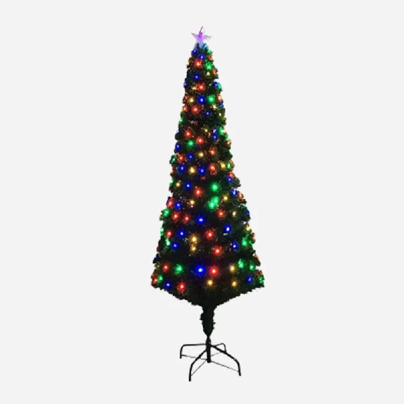 Fibre Optic Slim Tree with Multicoloured LEDs (1.5m)