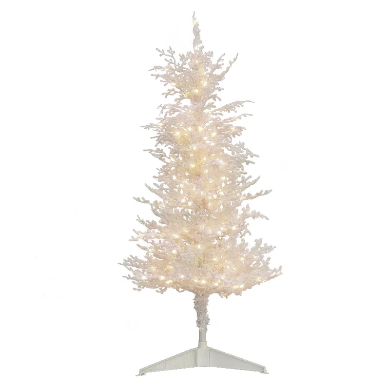 4 ft.Pre-Lit Tree with Warm White LED Lights