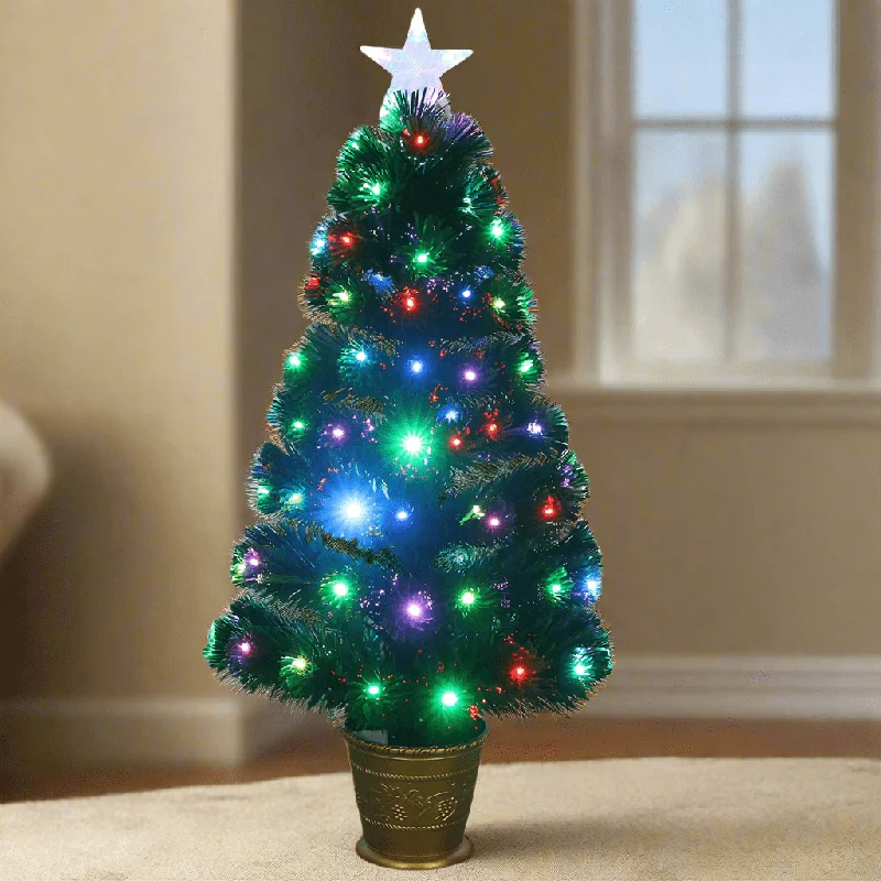 LED Fibre Optic Colour Change Tree (90cm)