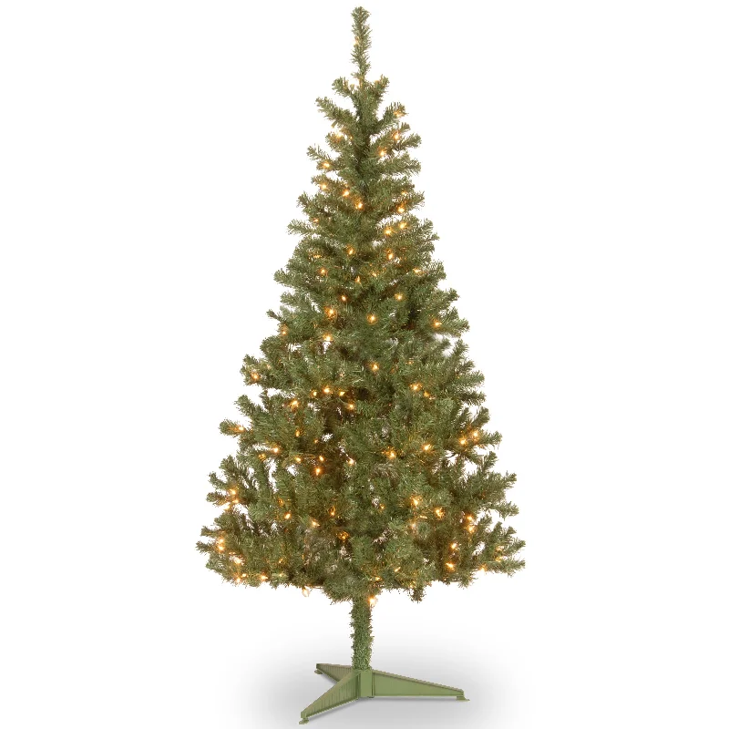 6 ft. Pre-Lit Canadian Grande Fir Tree with Clear Lights