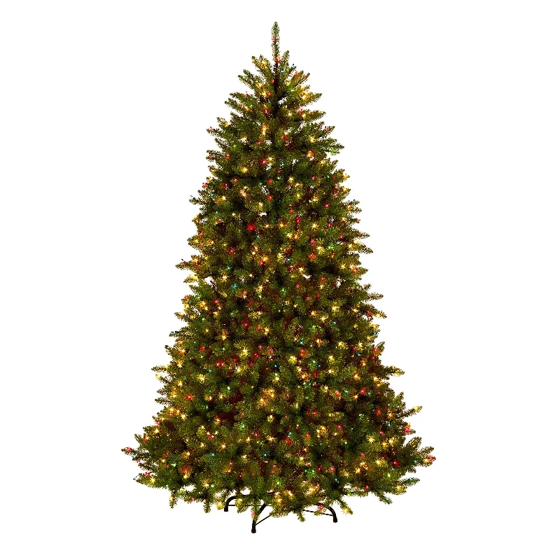 6.5 ft. Pre-Lit Dunhill Fir Tree with Multicolor, Clear Spectrum Lights